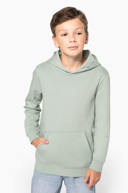 K4029 - Felpa ecosostenibile bambino con cappuccio