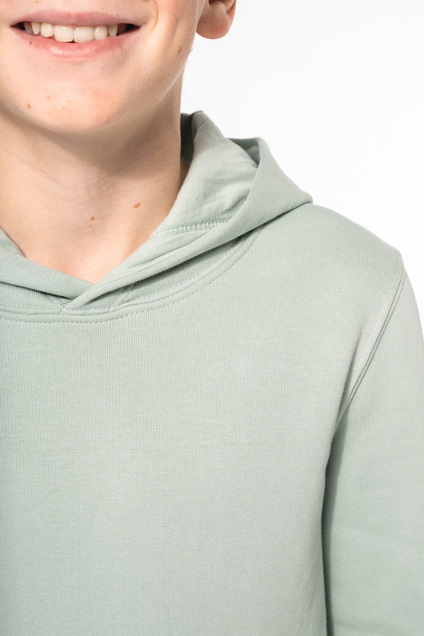 K4029C - Felpa ecosostenibile bambino con cappuccio