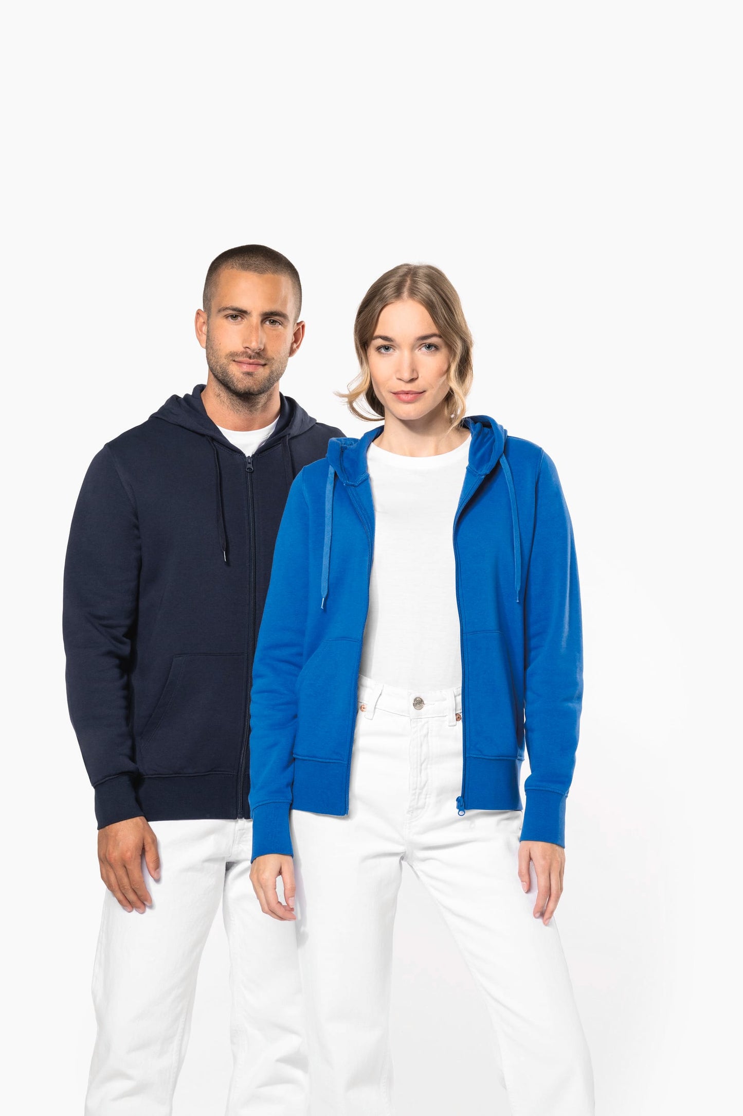 K4031 - Felpa eco-sostenibile donna con cappuccio e zip