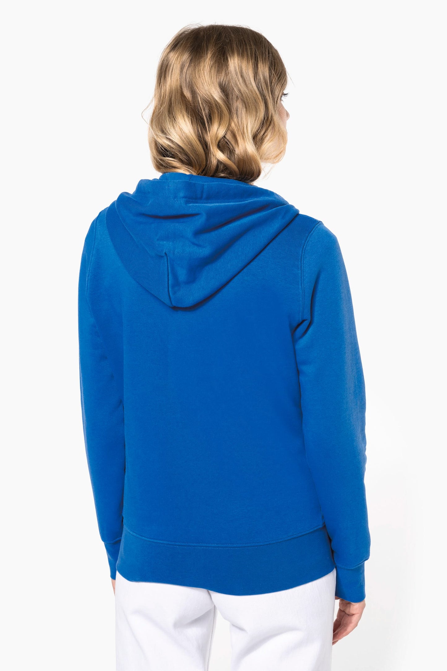 K4031C - Felpa eco-sostenibile donna con cappuccio e zip