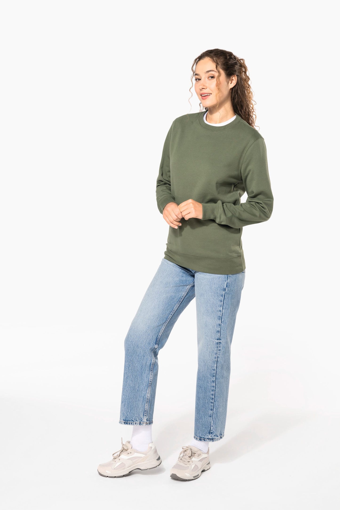 K4040 - Felpa unisex girocollo in tessuto riciclato