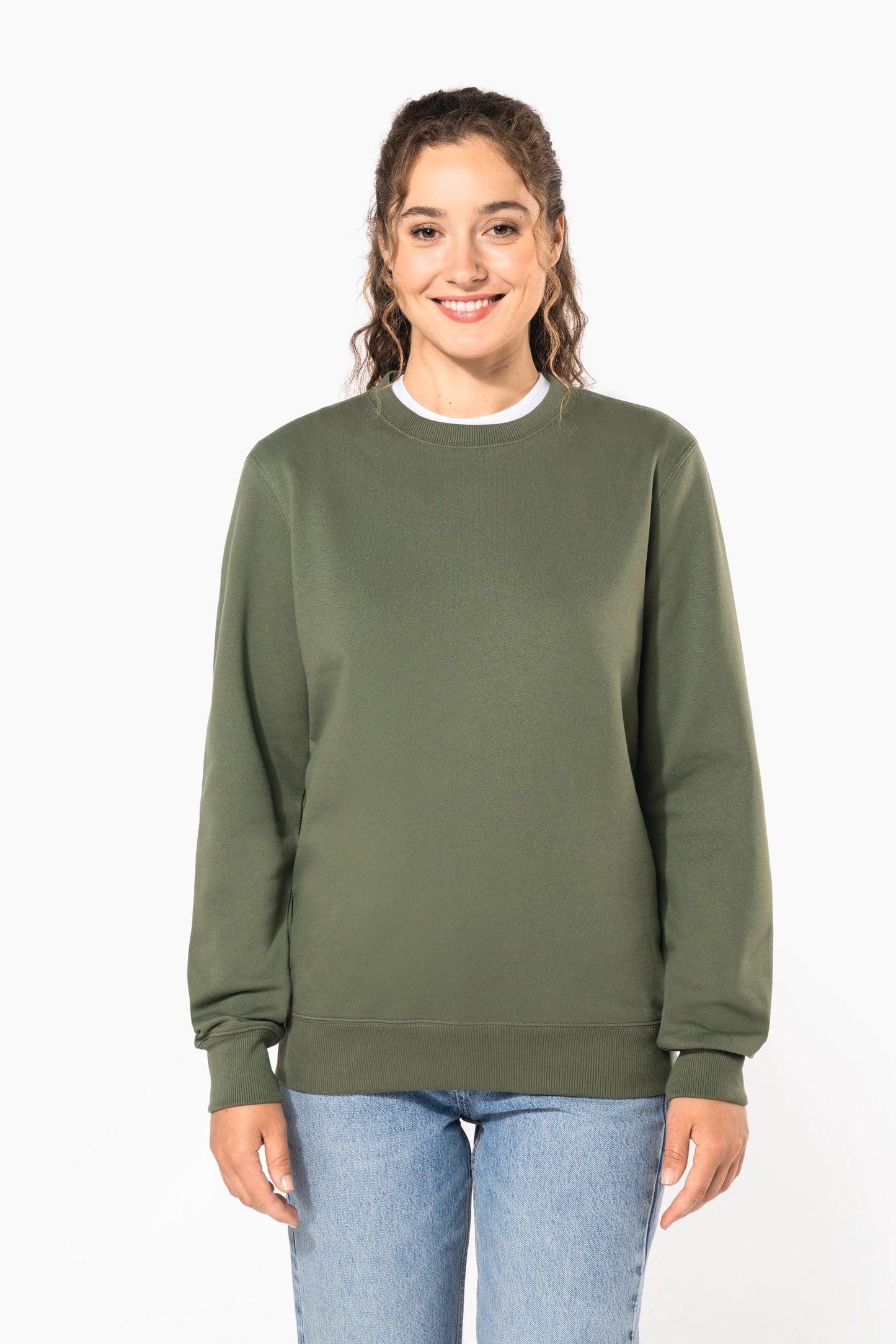 K4040A - Felpa unisex girocollo in tessuto riciclato