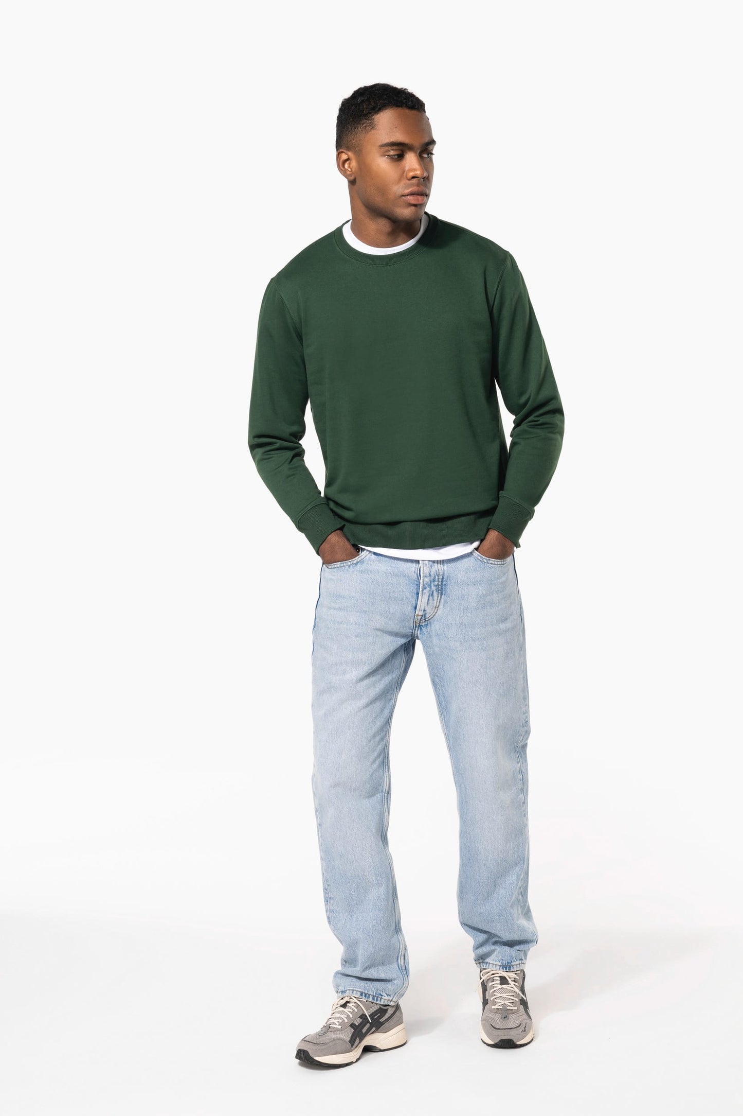 K4040AX - Felpa unisex girocollo in tessuto riciclato