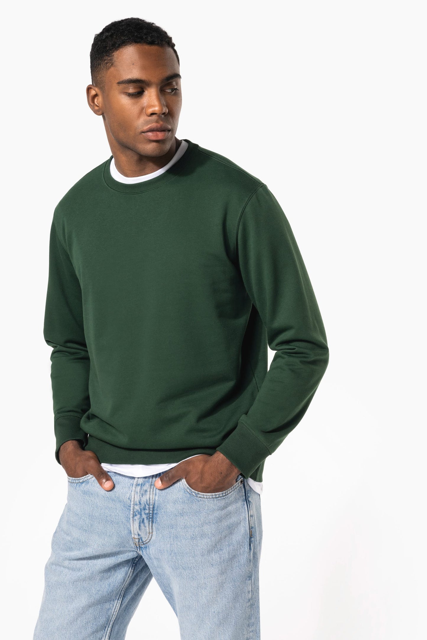 K4040 - Felpa unisex girocollo in tessuto riciclato