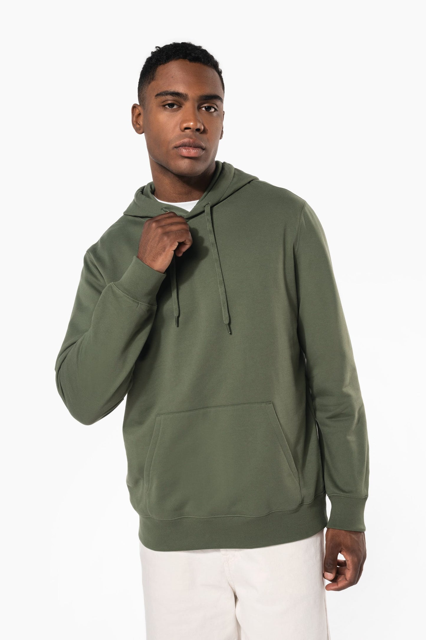 K4041X - Felpa in tessuto riciclato con cappuccio unisex