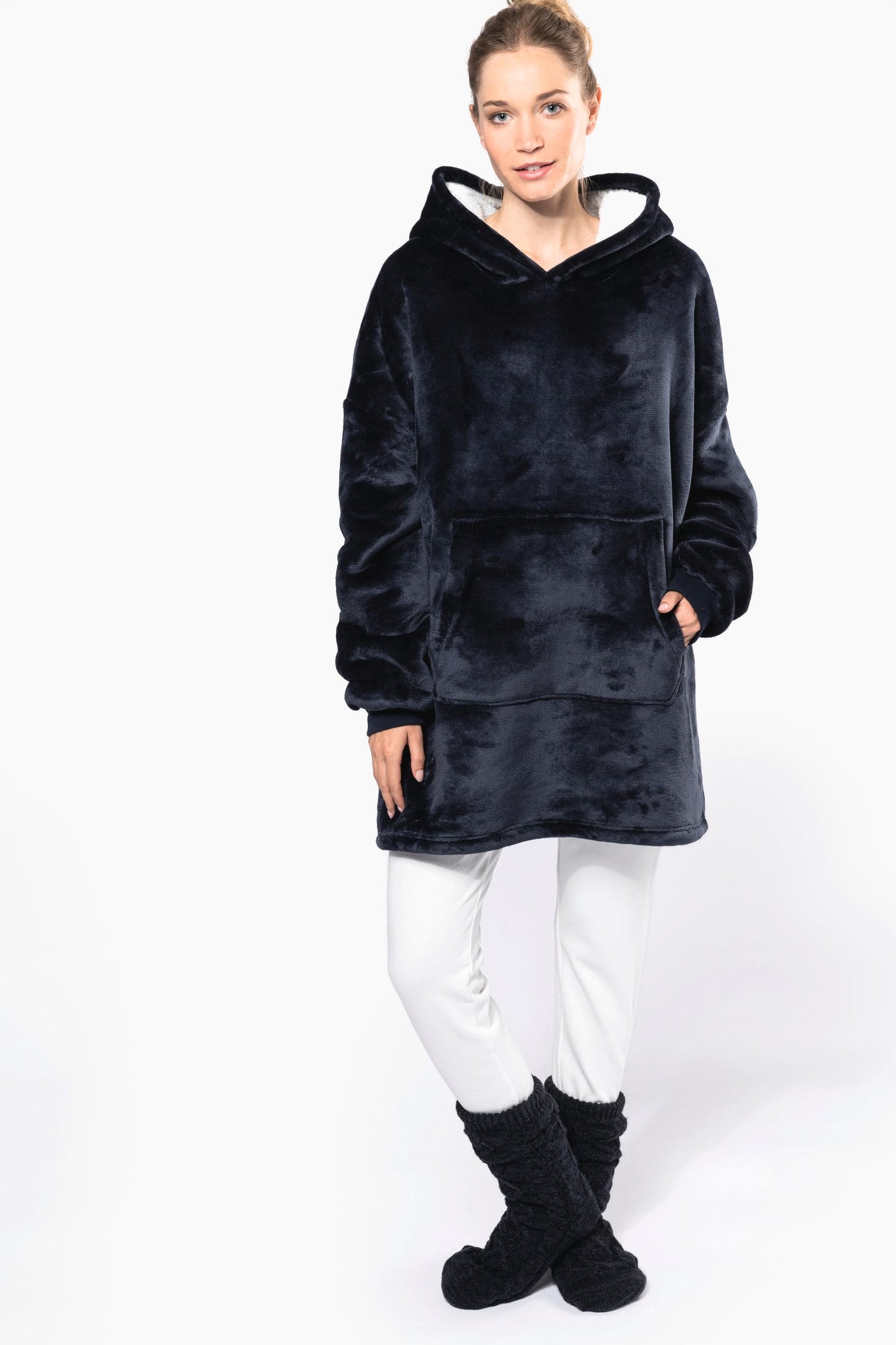K410 - Plaid poncho