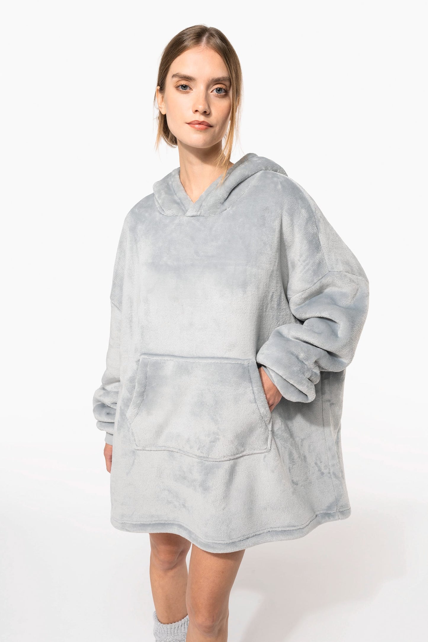K410 - Plaid poncho