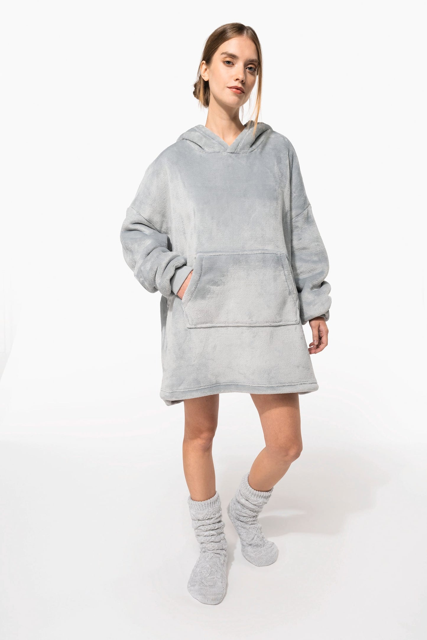 K410 - Plaid poncho