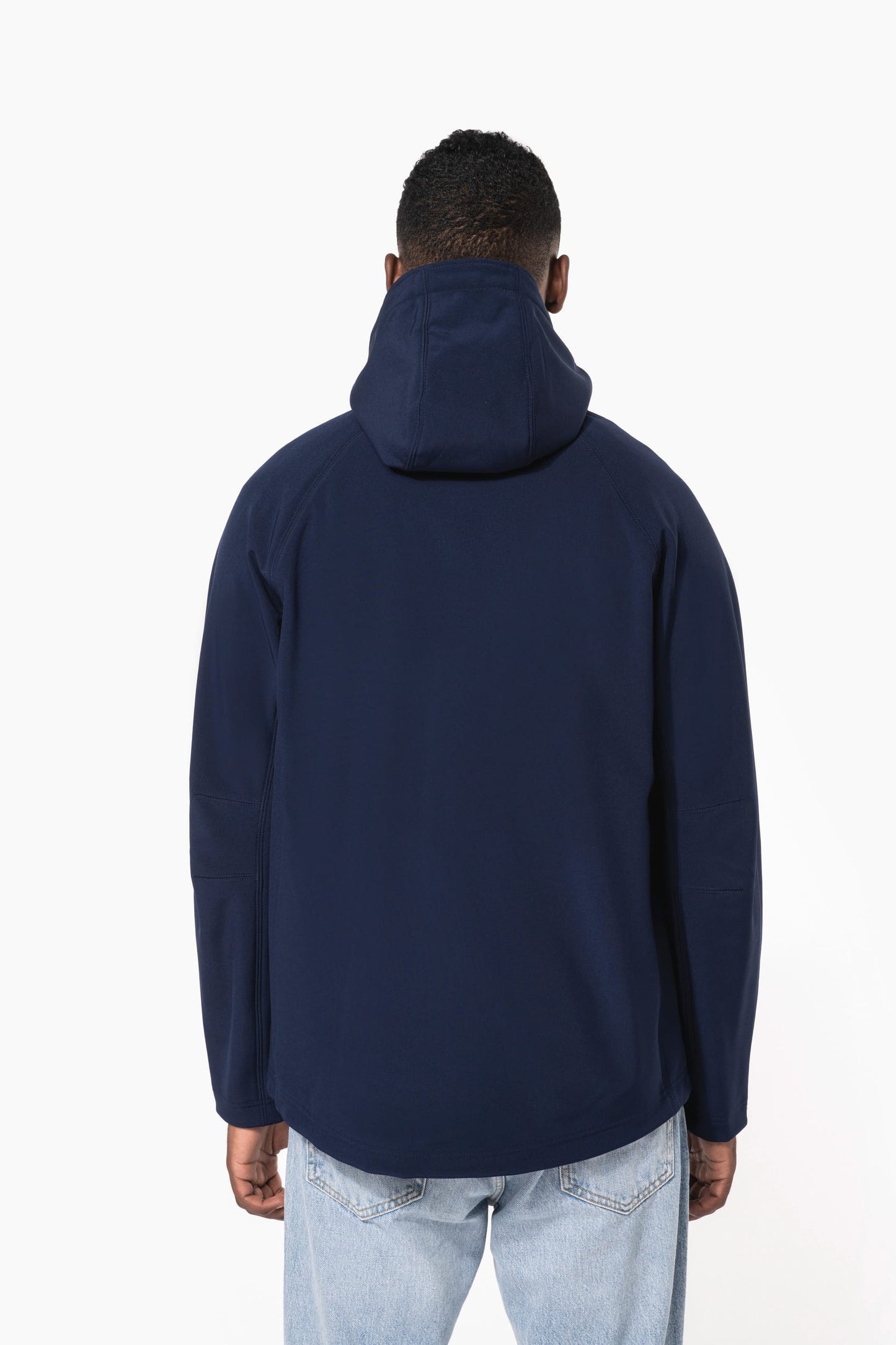 K413 - Giacca Softshell con cappuccio staccabile uomo