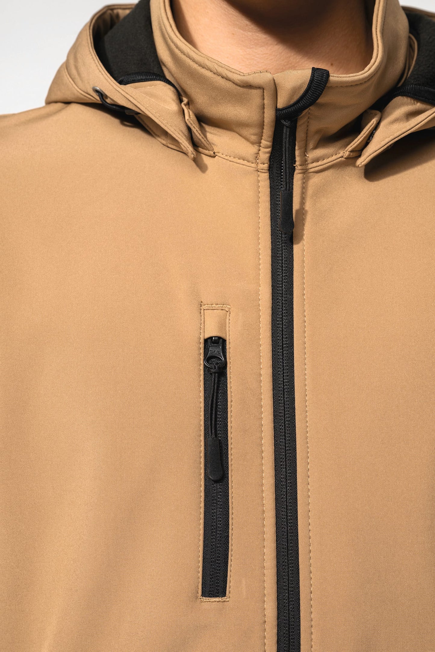 K422 - Giacca unisex Softshell a 3 strati con cappuccio e maniche staccabili