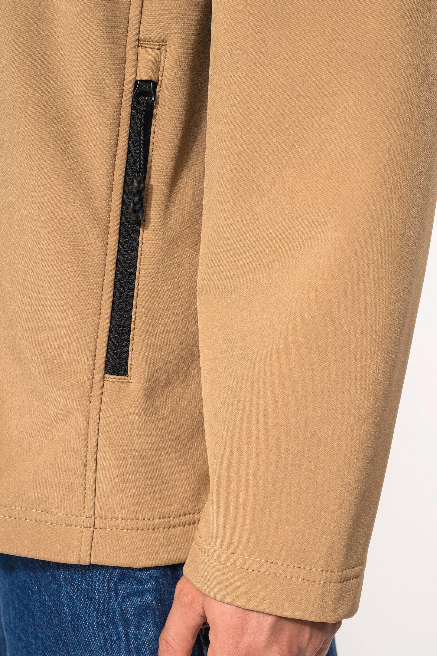 K422X - Giacca unisex Softshell a 3 strati con cappuccio e maniche staccabili