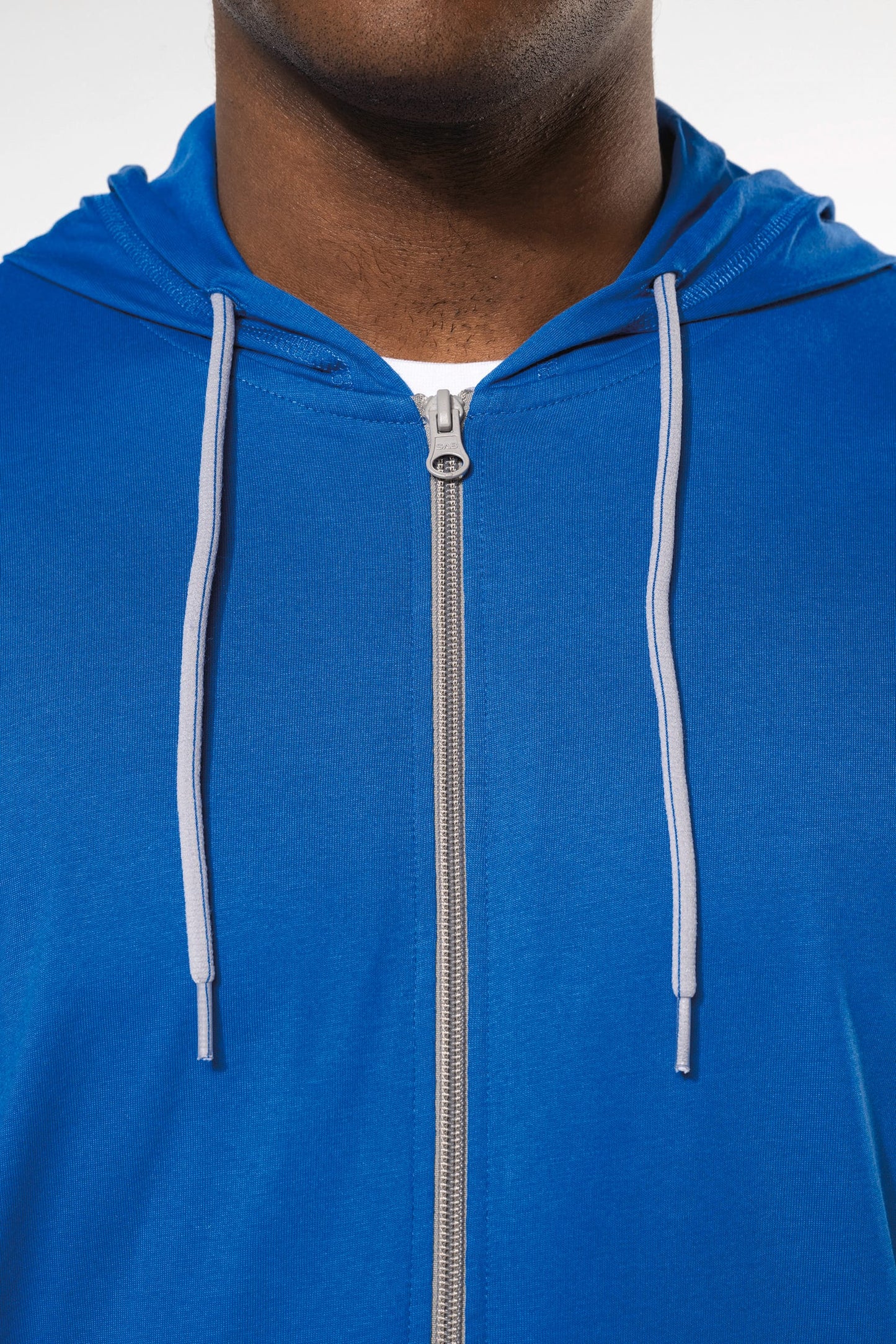 K438 - Felpa leggera in cotone con cappuccio