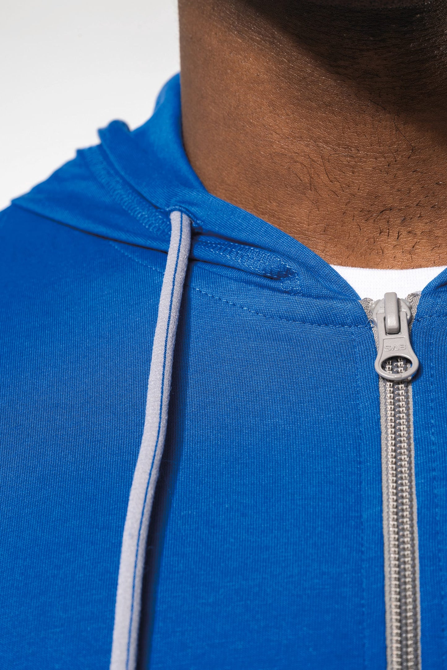K438 - Felpa leggera in cotone con cappuccio
