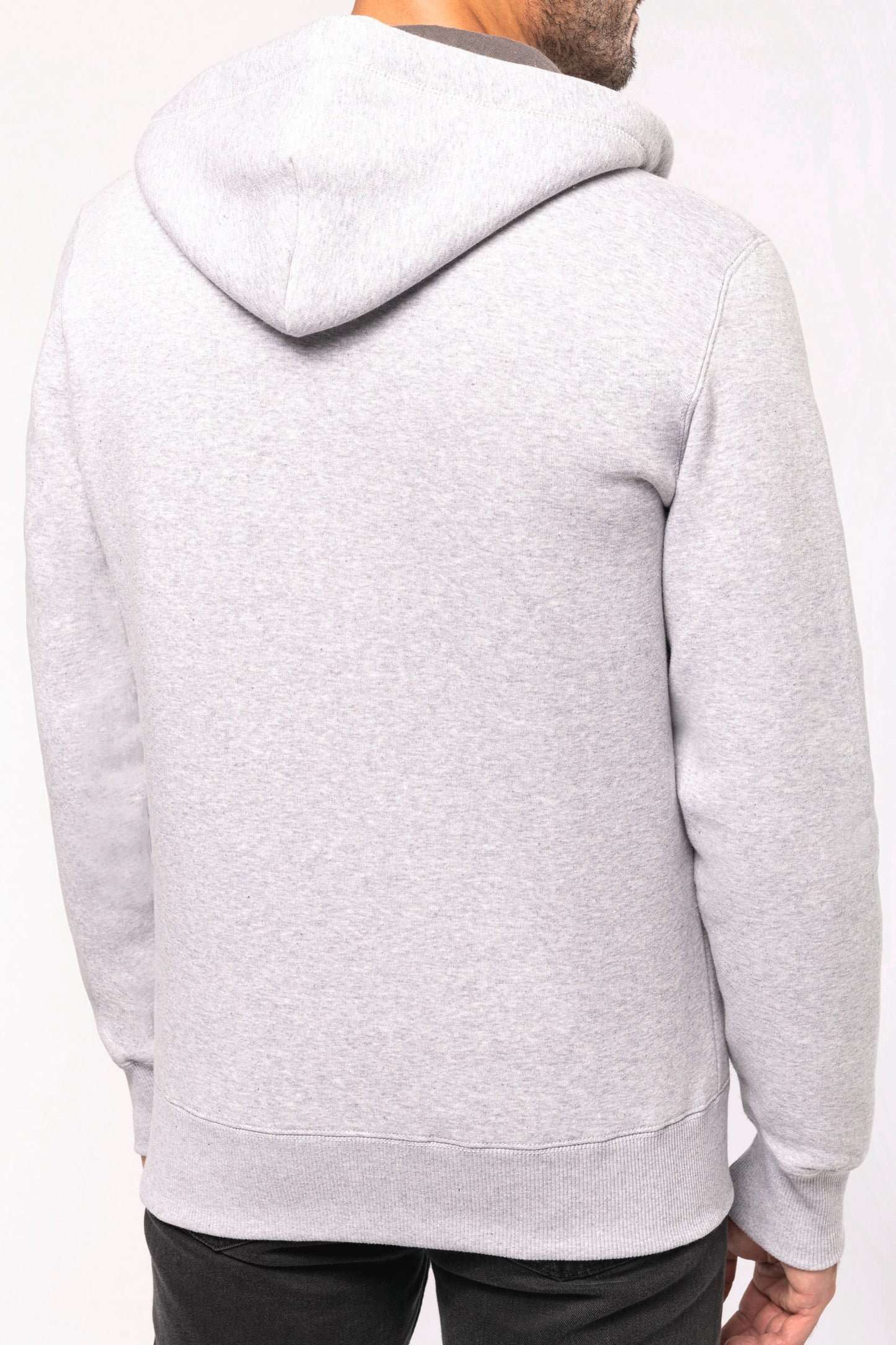K444 - Felpa con cappuccio full zip