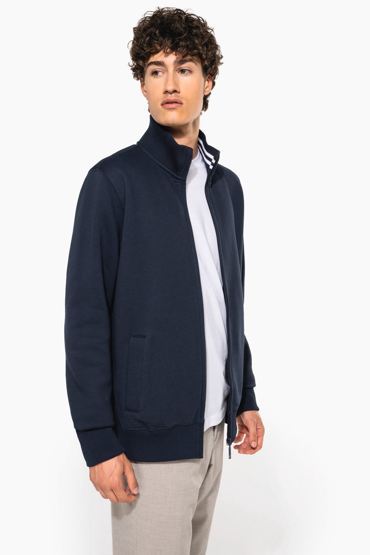 K456CC - Felpa uomo full zip