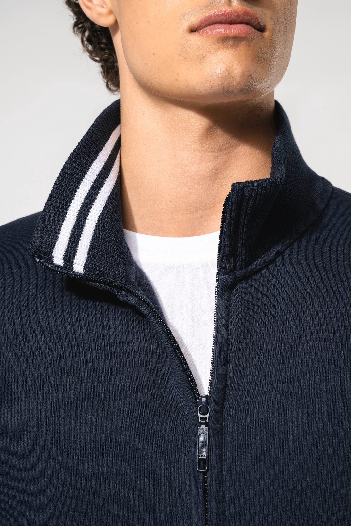 K456 - Felpa uomo full zip