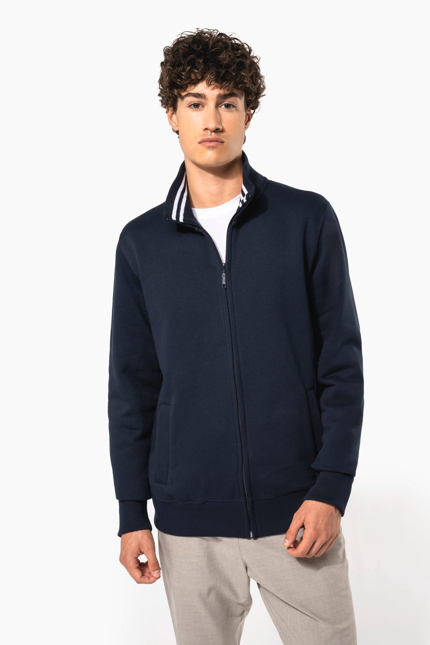 K456 - Felpa uomo full zip