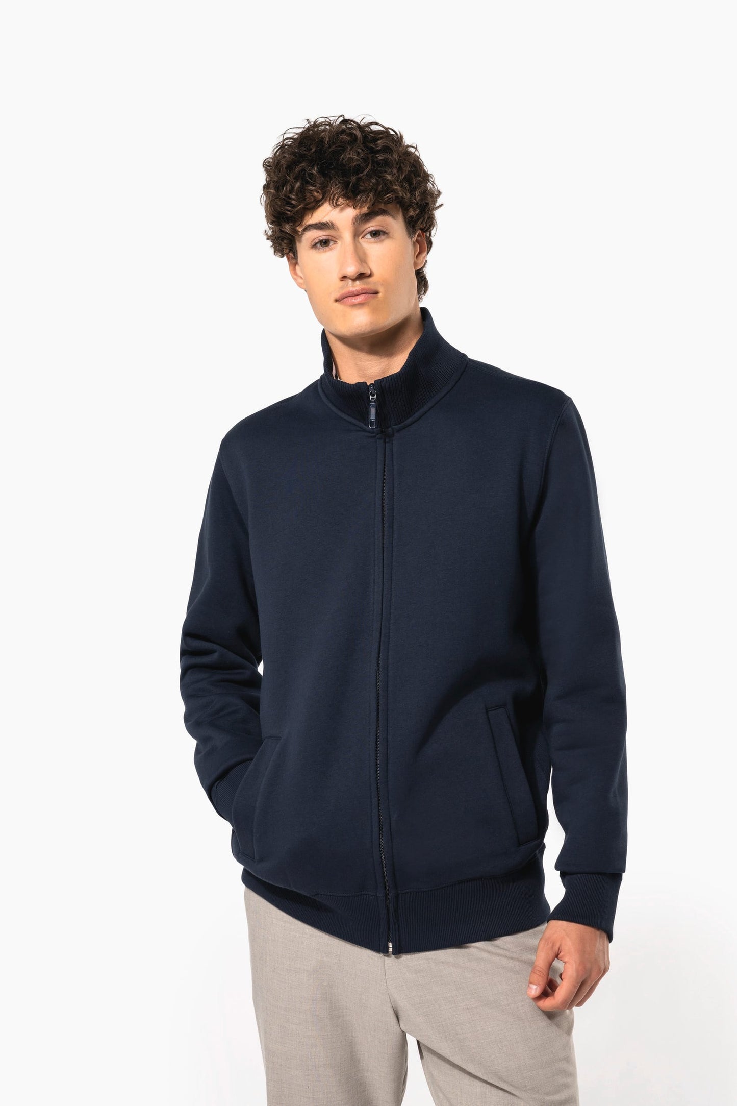 K456 - Felpa uomo full zip