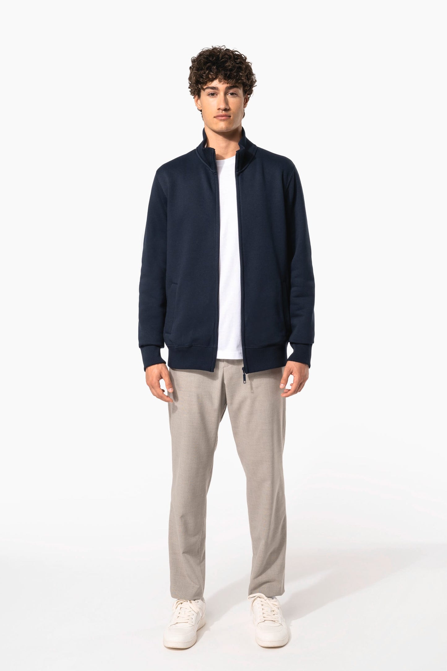 K456 - Felpa uomo full zip
