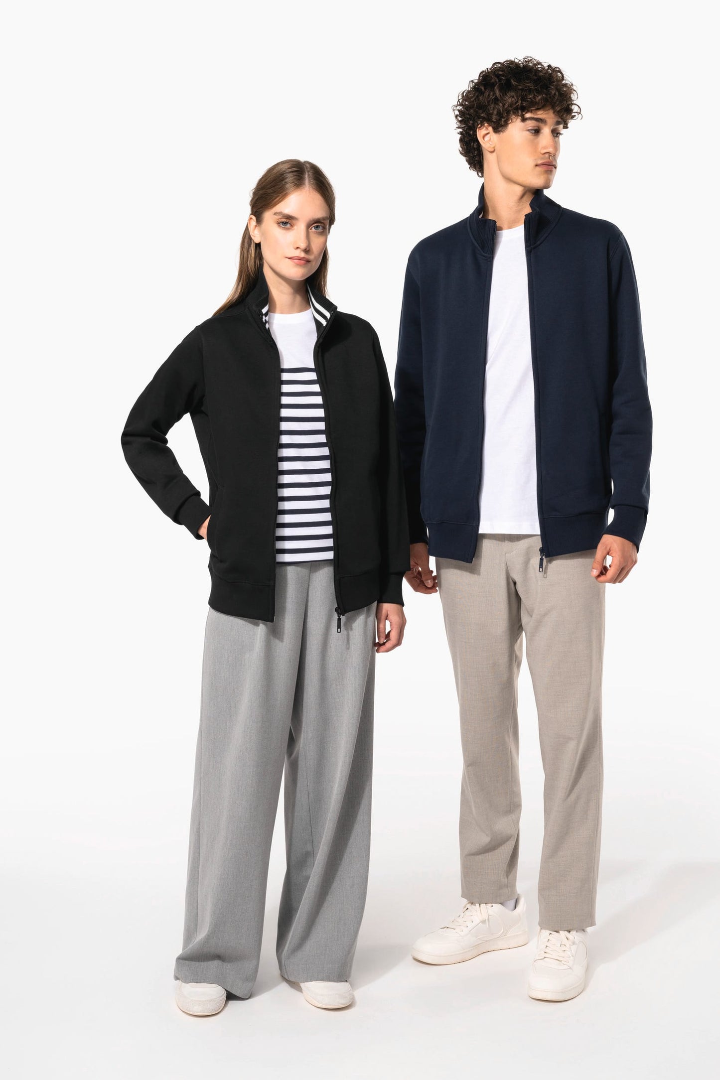 K457CC - Felpa donna full zip