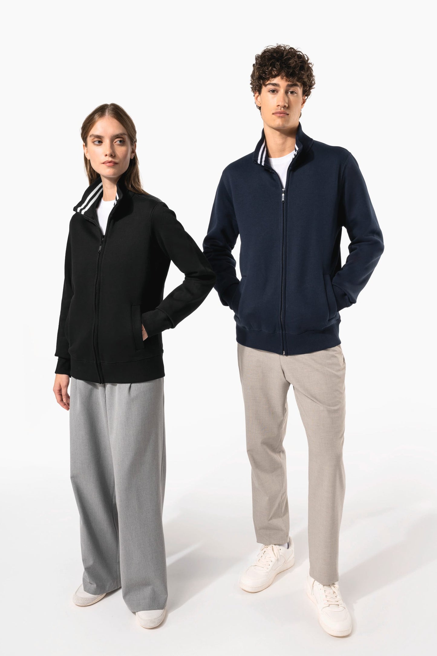 K456 - Felpa uomo full zip