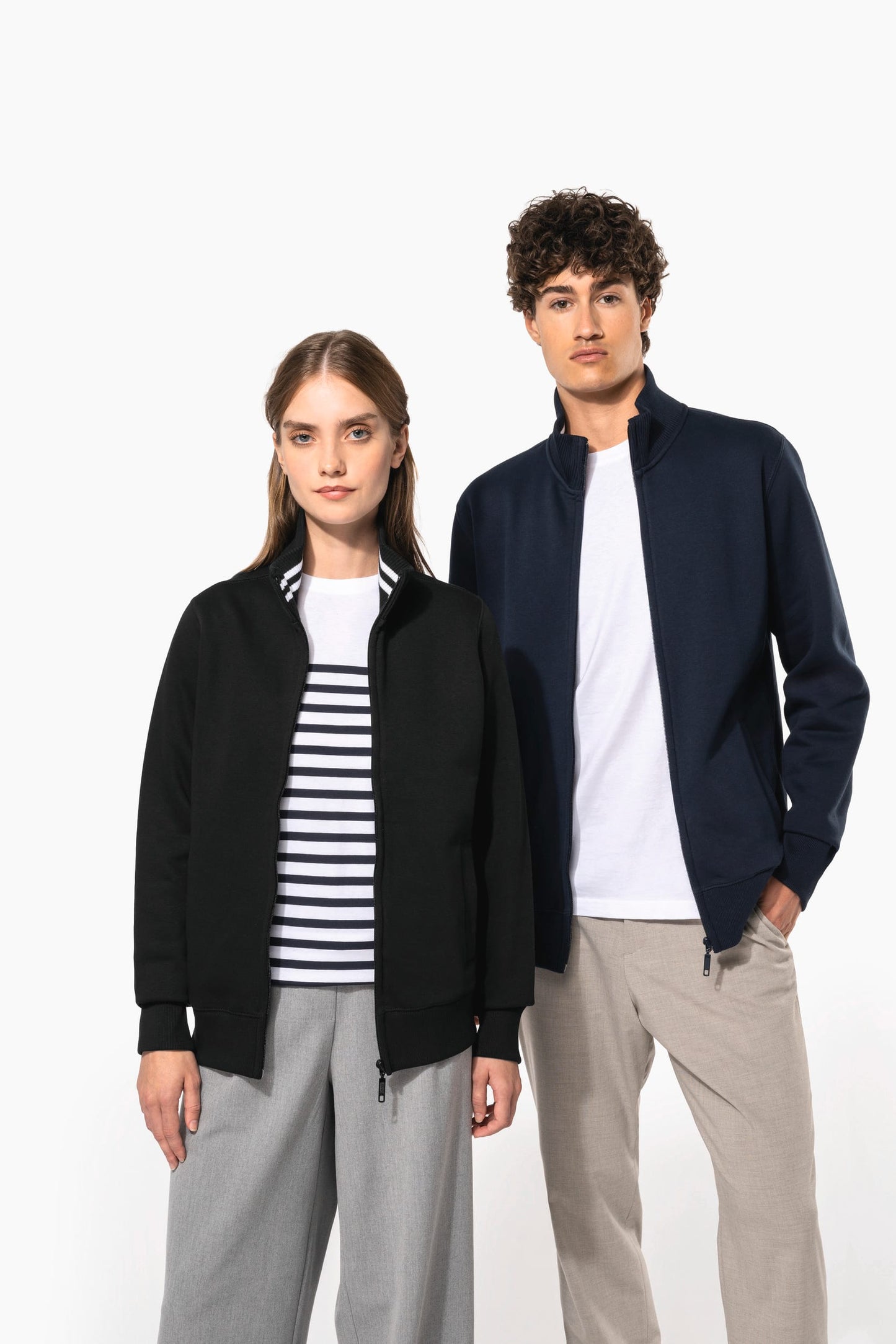 K456 - Felpa uomo full zip