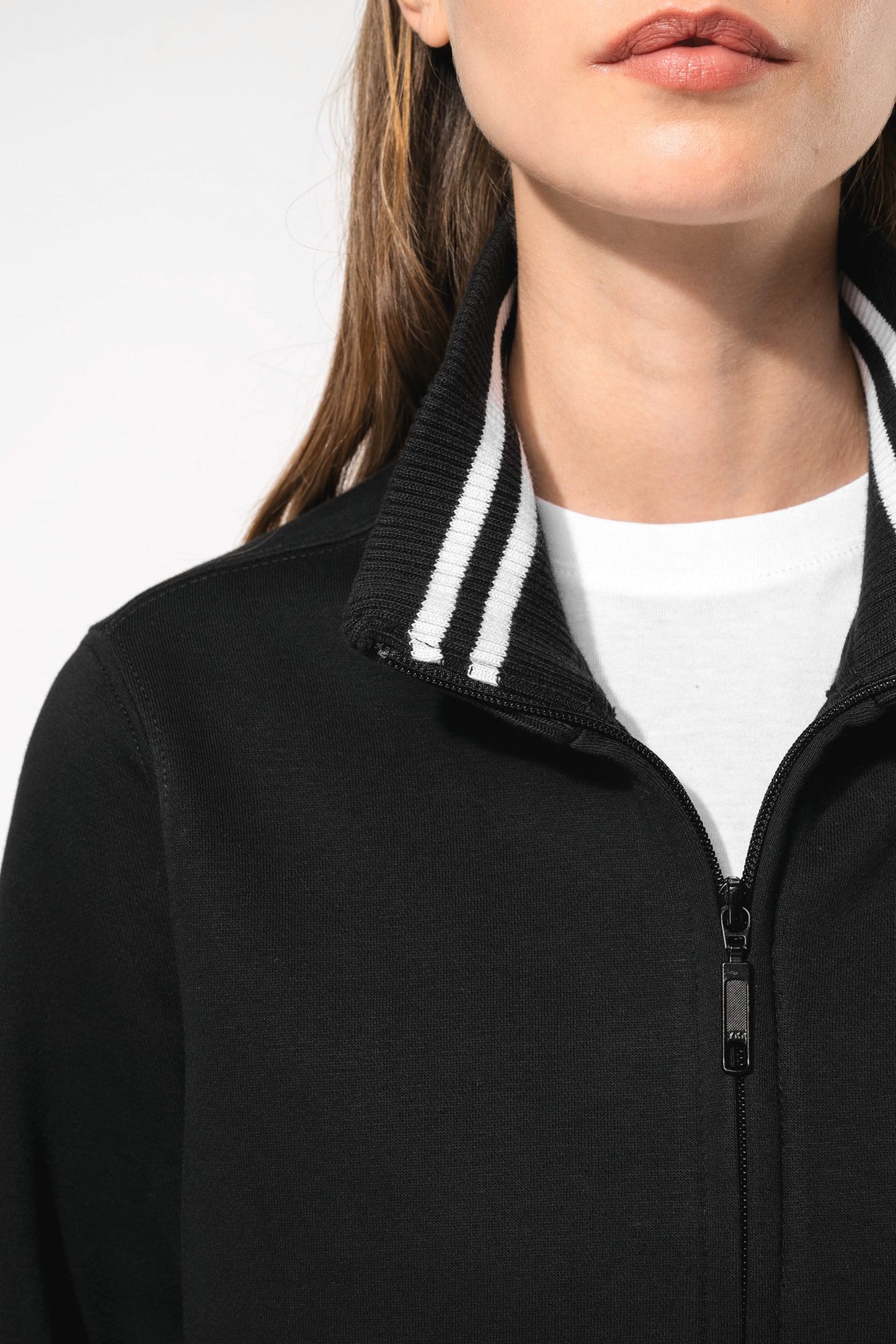 K457 - Felpa donna full zip