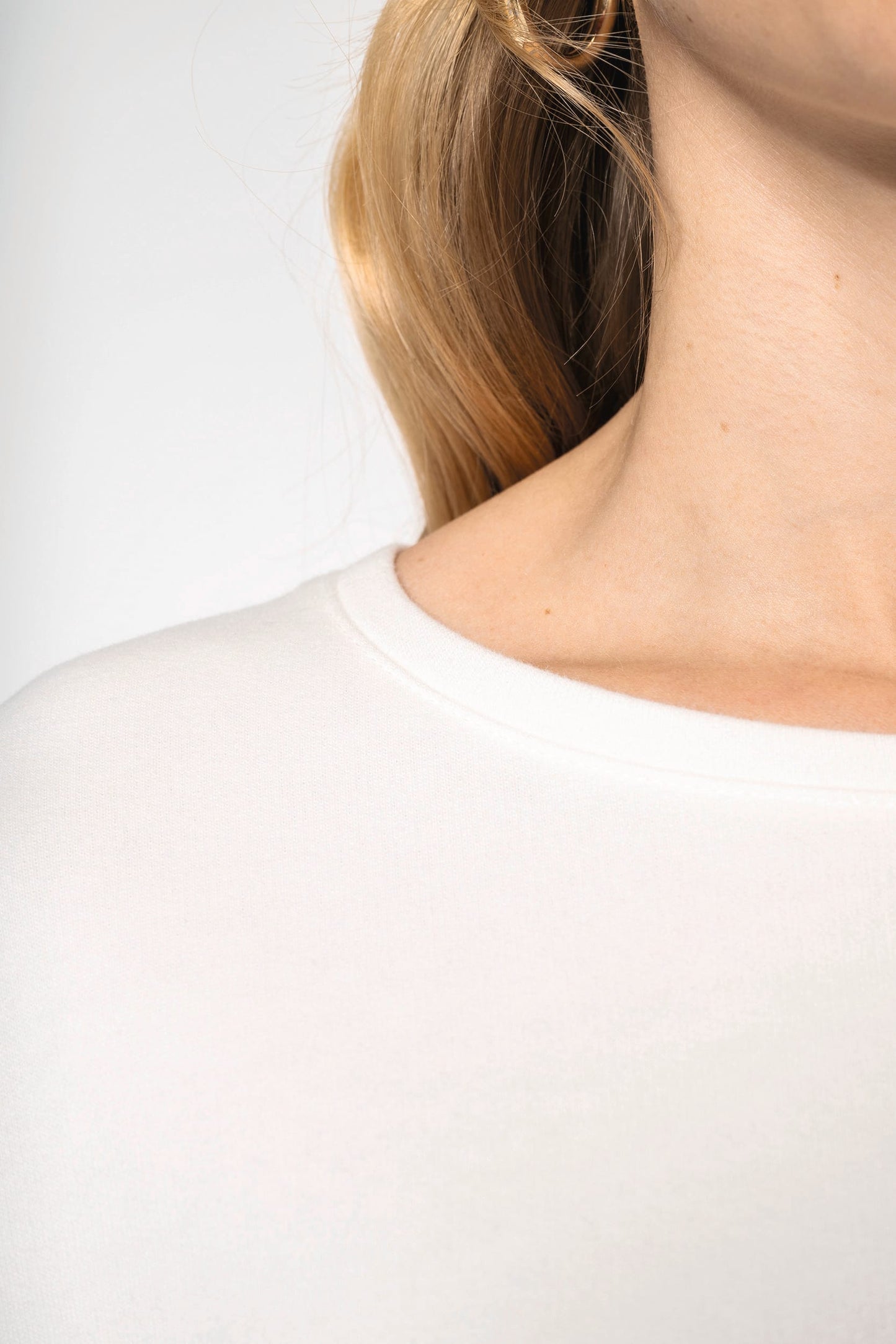 K471 - Felpa oversize "Loose" donna NON GARZATA