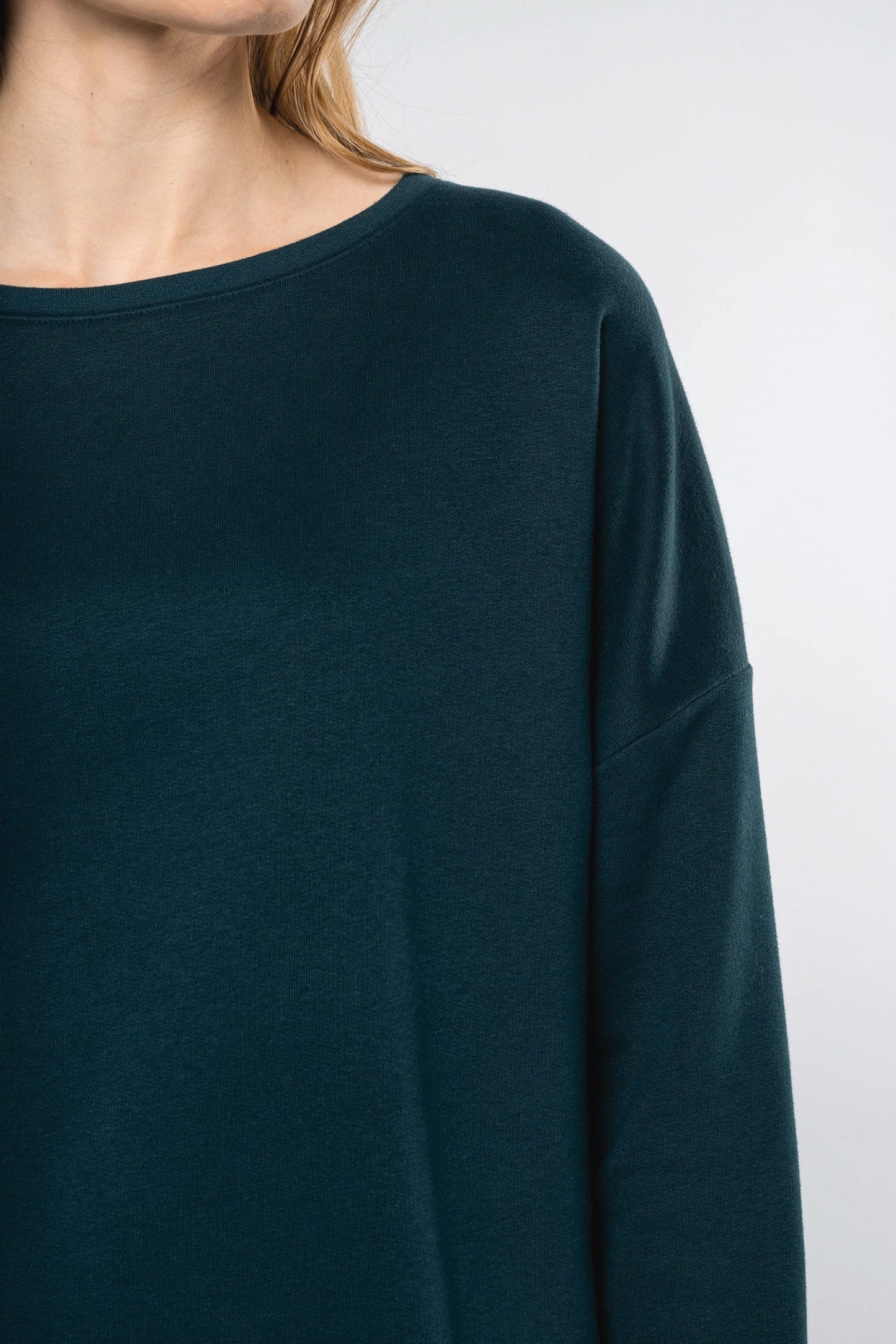 K471 - Felpa oversize "Loose" donna NON GARZATA