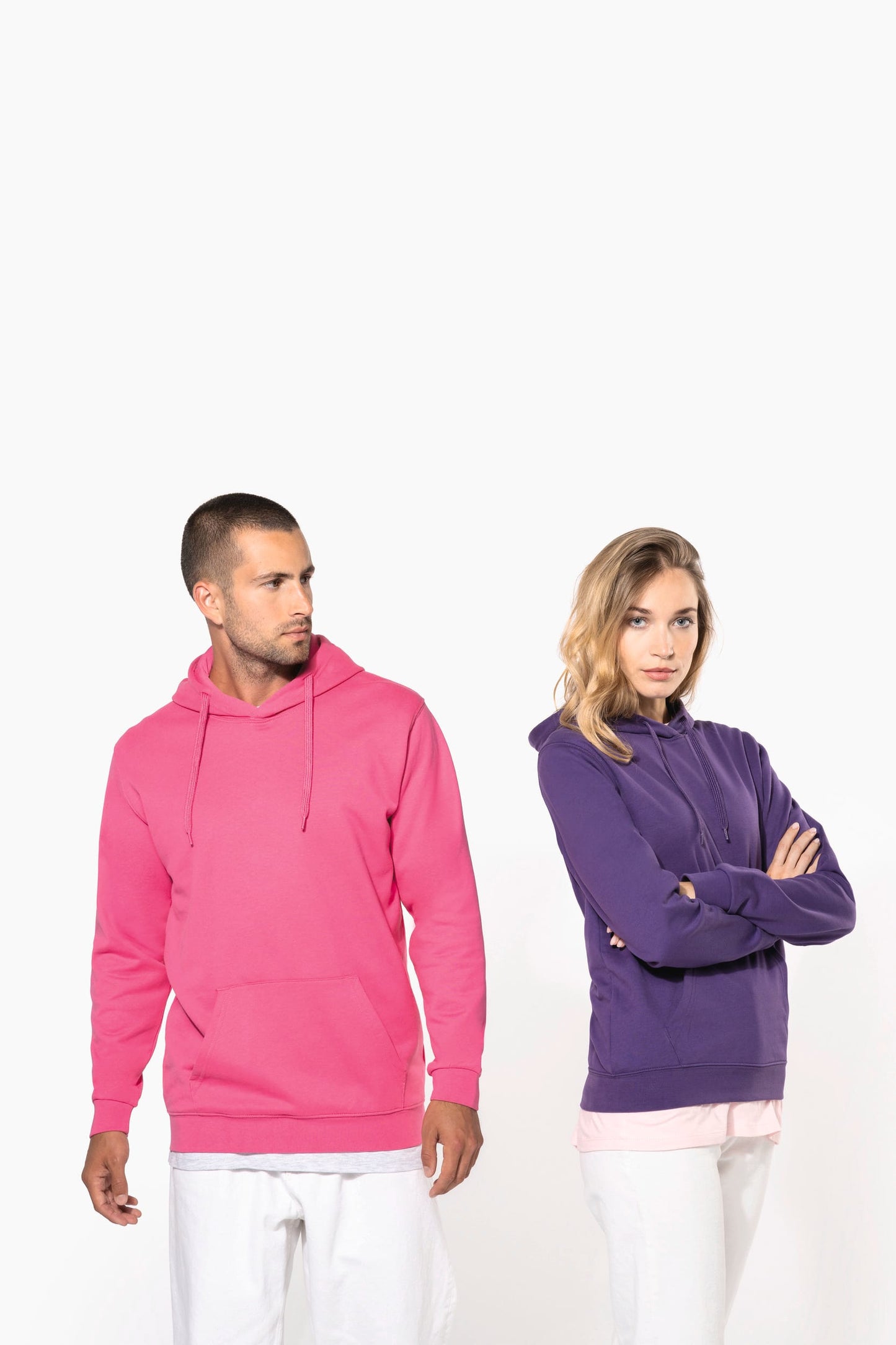 K476CC - Felpa uomo con cappuccio