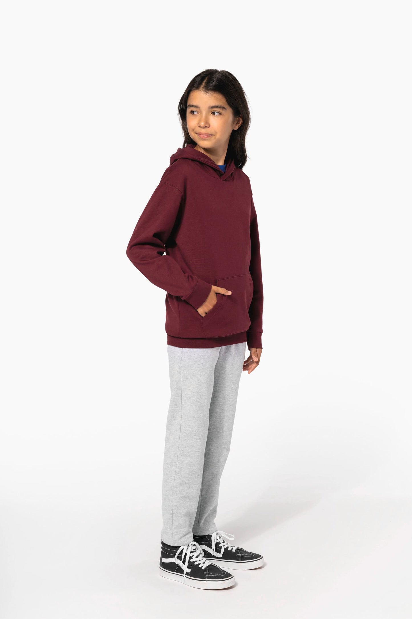 K477 - Felpa bambino con cappuccio