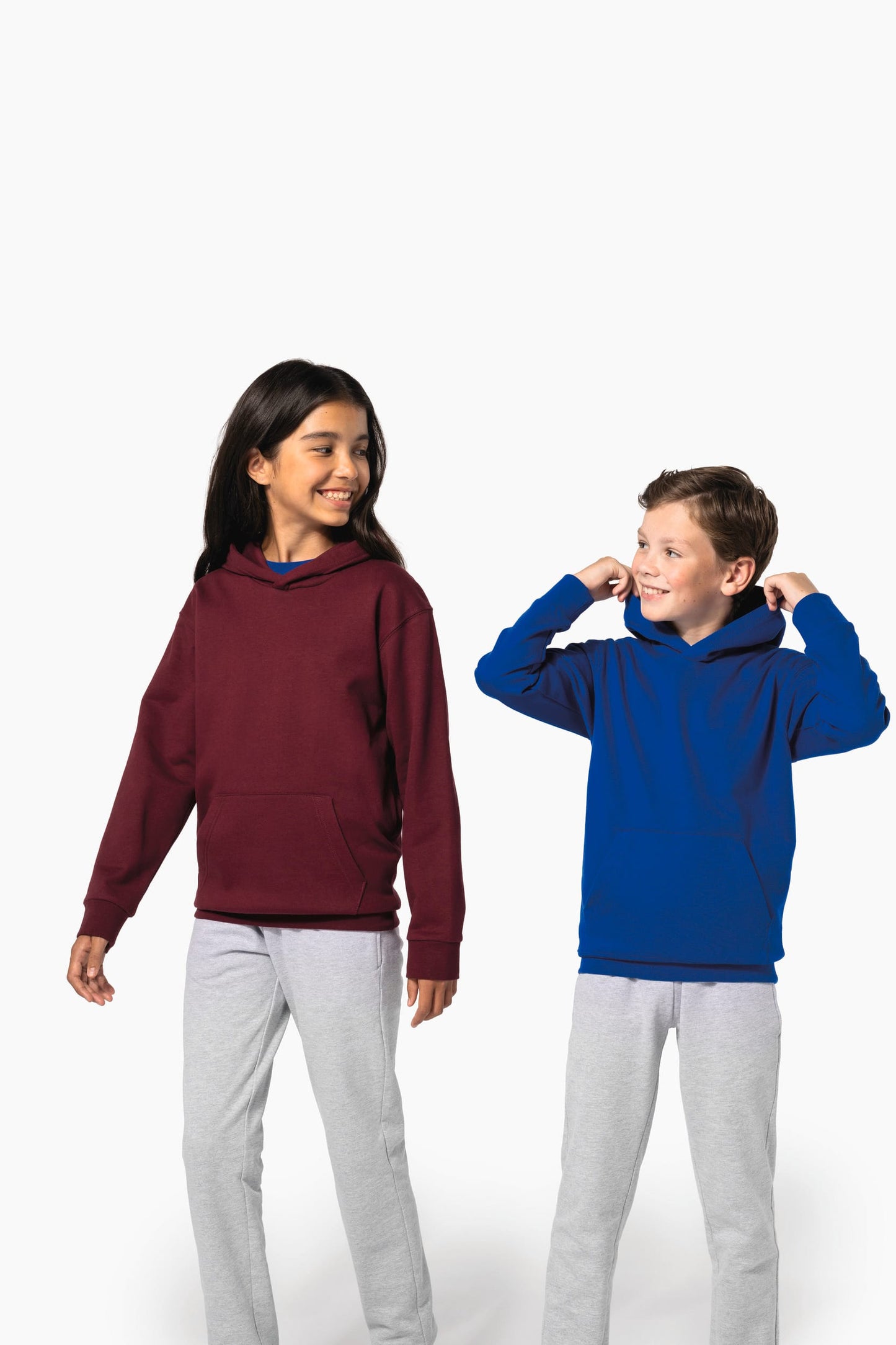 K477 - Felpa bambino con cappuccio