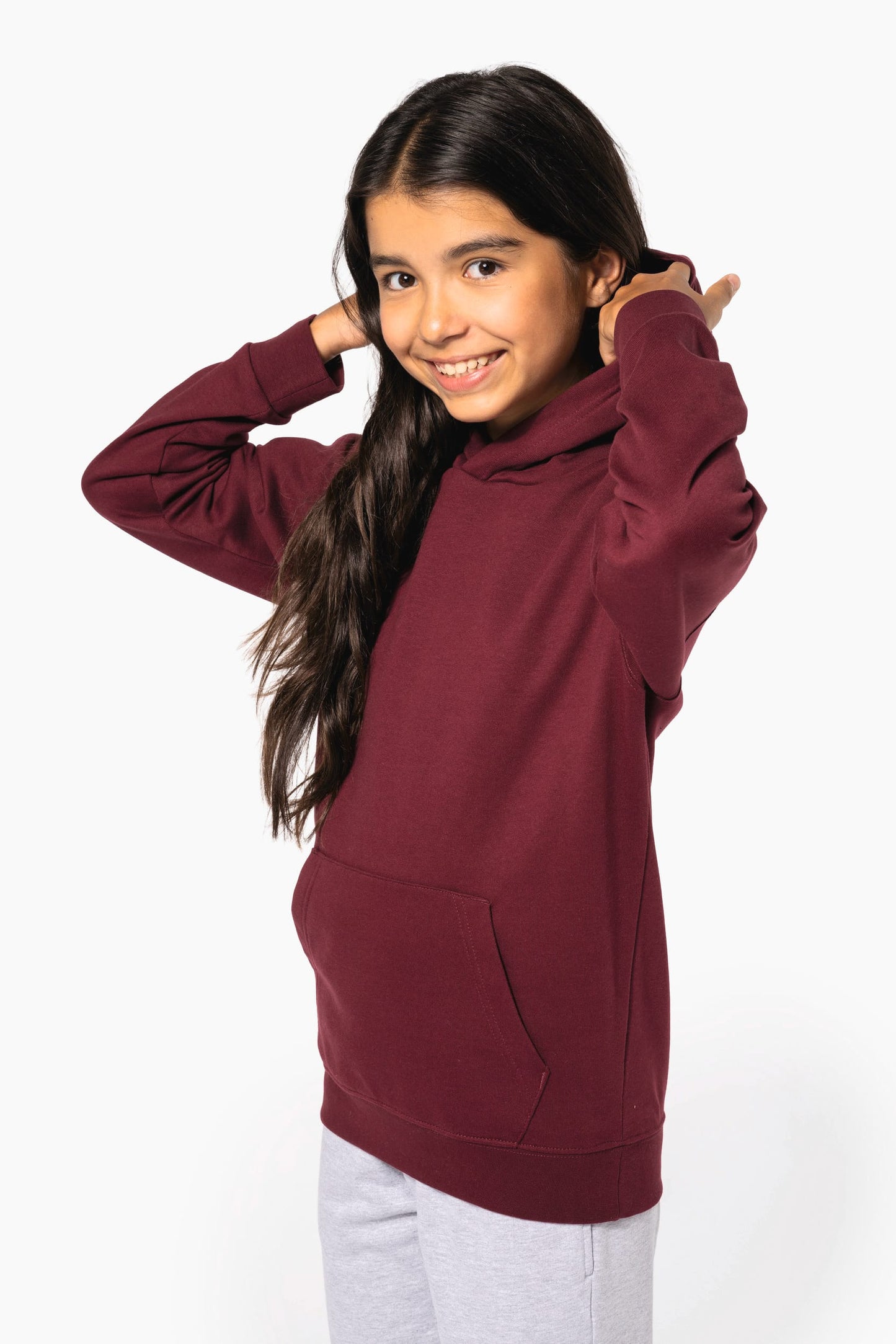 K477 - Felpa bambino con cappuccio
