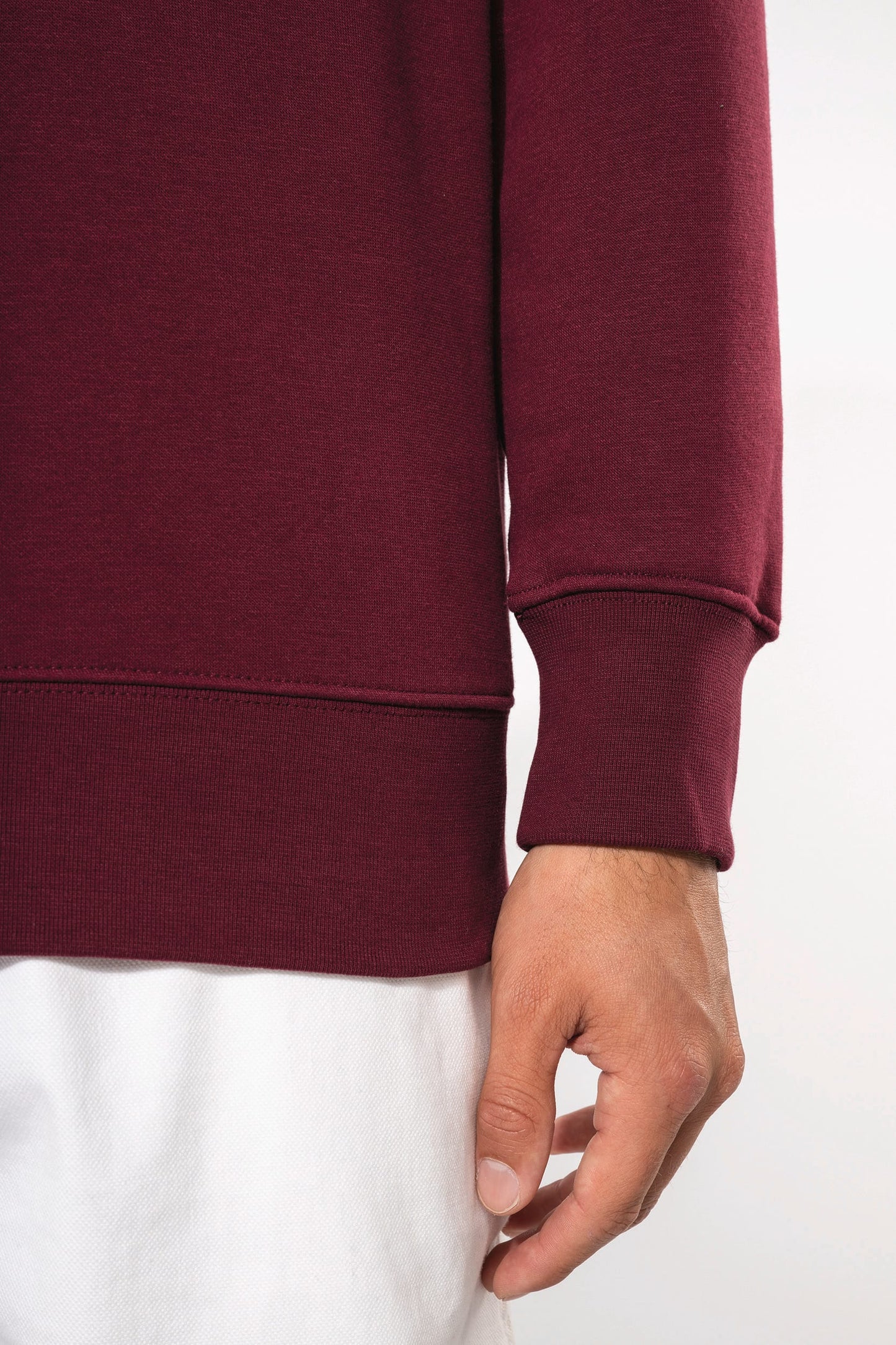 K487 - Felpa collo con zip