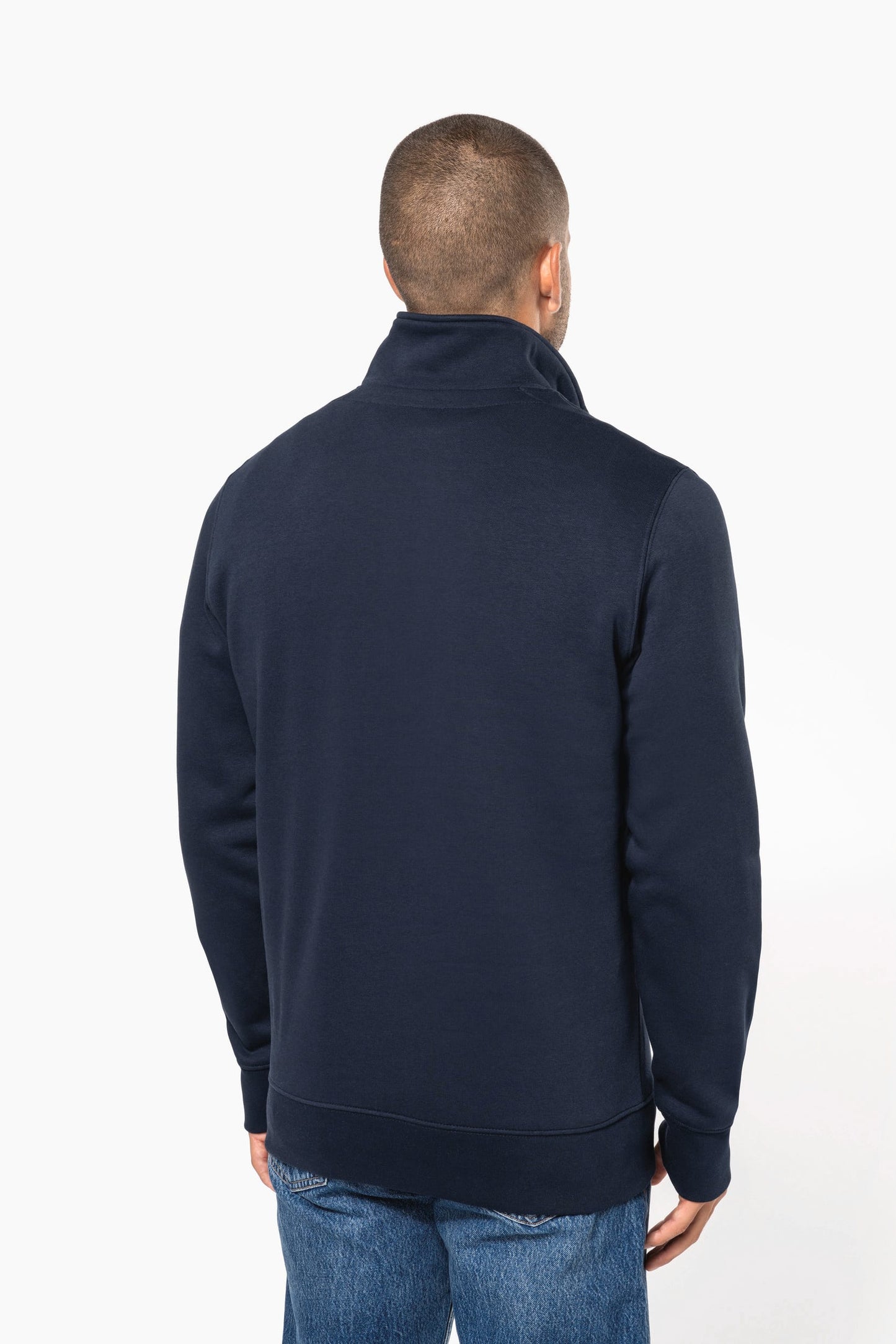K487 - Felpa collo con zip
