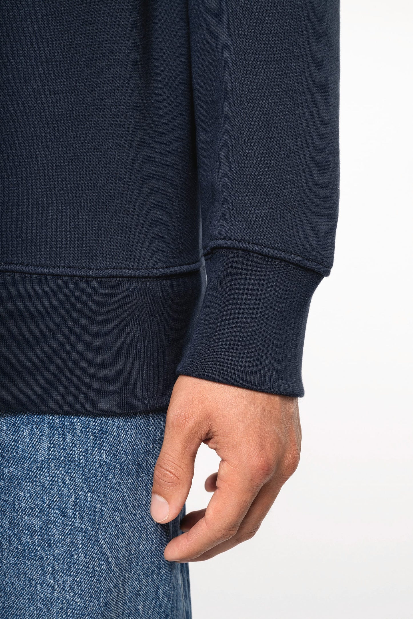 K487 - Felpa collo con zip