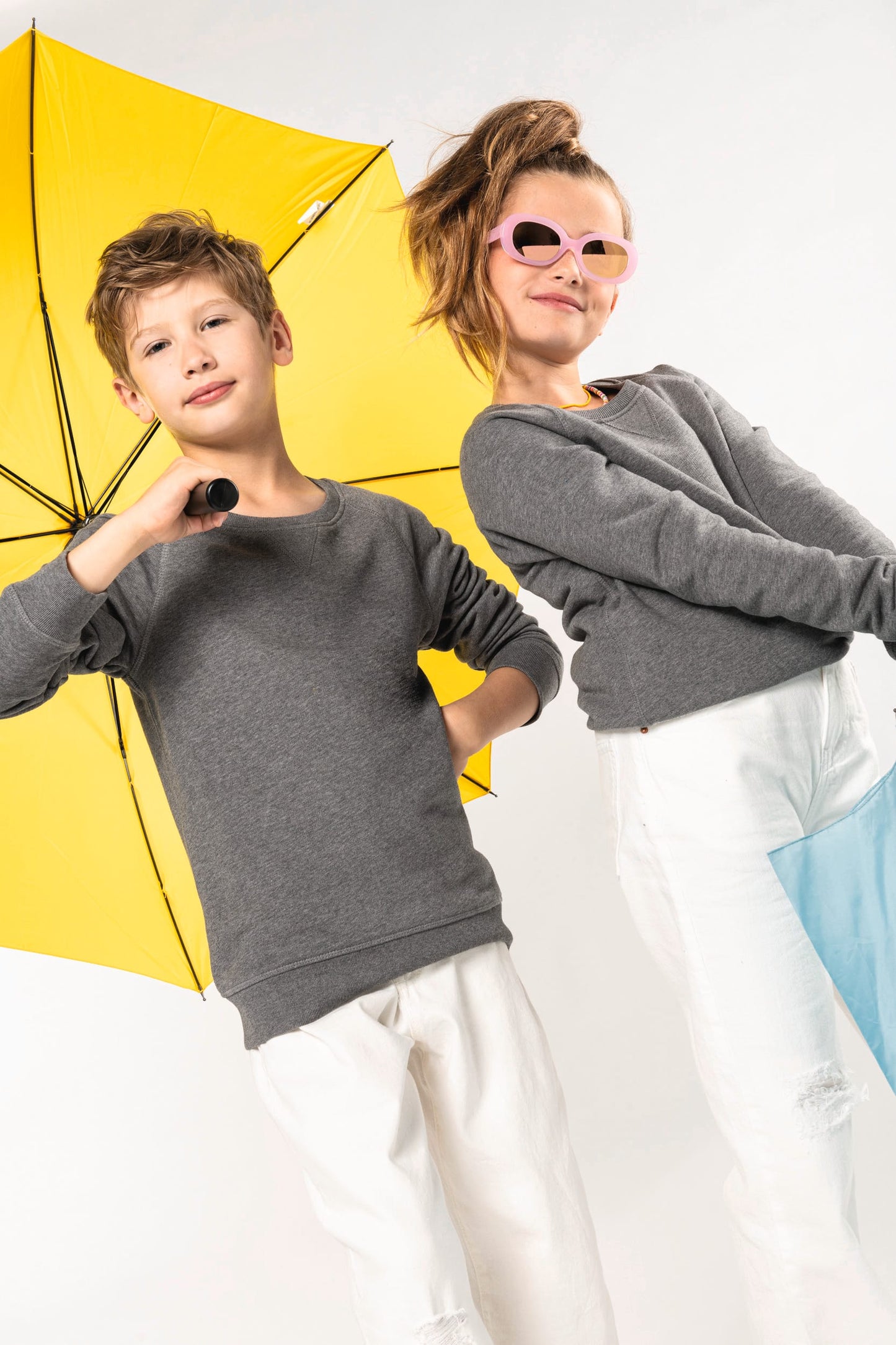 K490 - Felpa bambino bio manica raglan