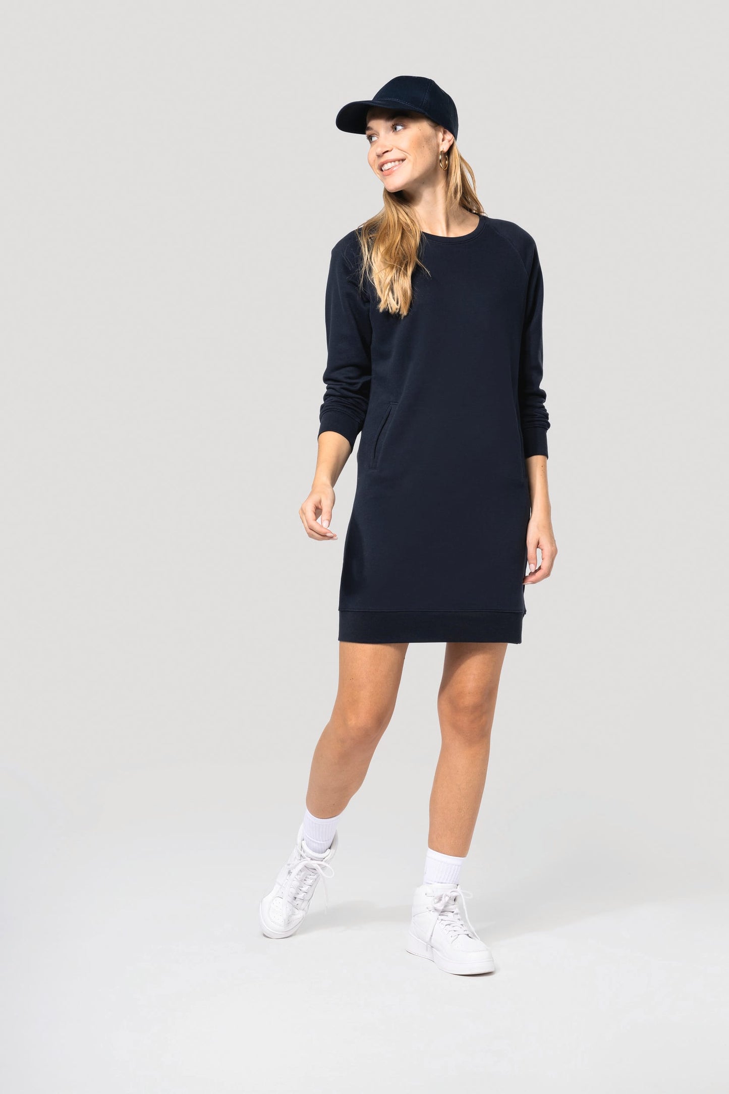 K493 - Vestito Lounge bio in felpa NON GARZATA