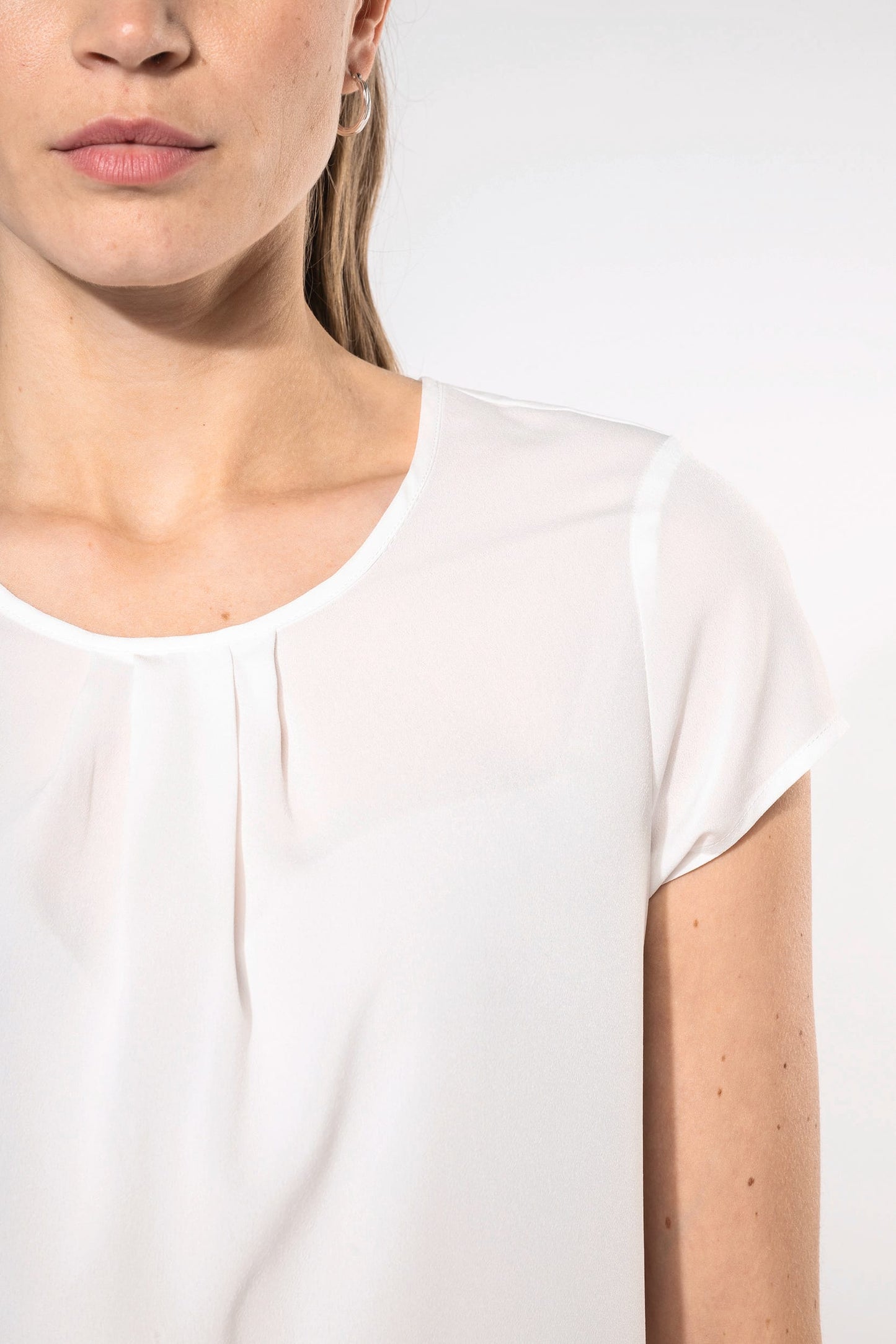 K5002 - Blusa donna crêpe manica corta