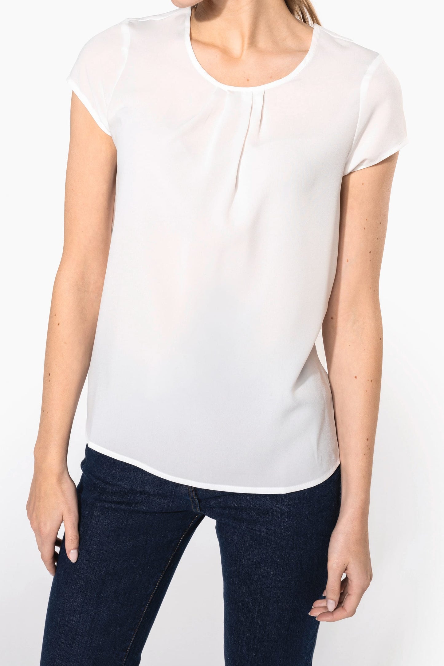 K5002 - Blusa donna crêpe manica corta