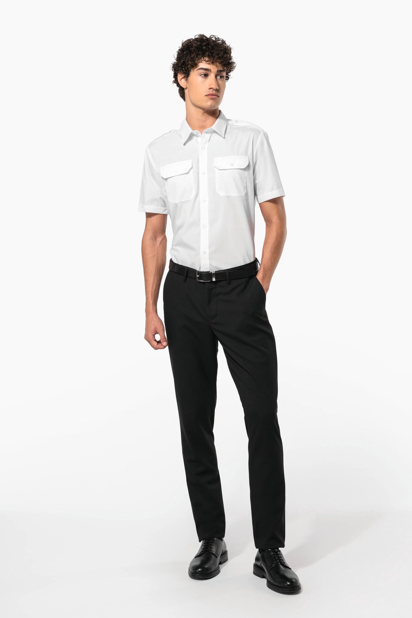 K503 - Camicia pilota uomo manica corta