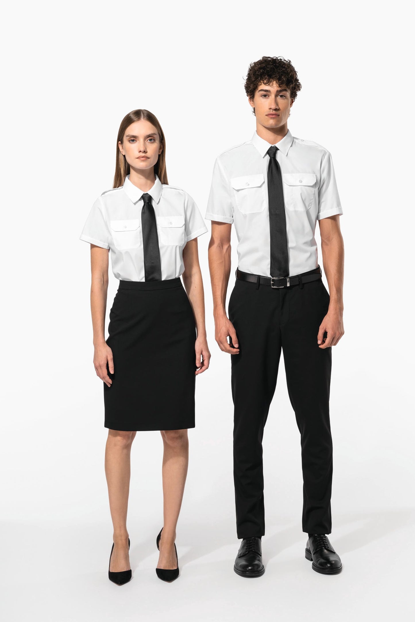 K504 - Camicia pilota donna manica corta