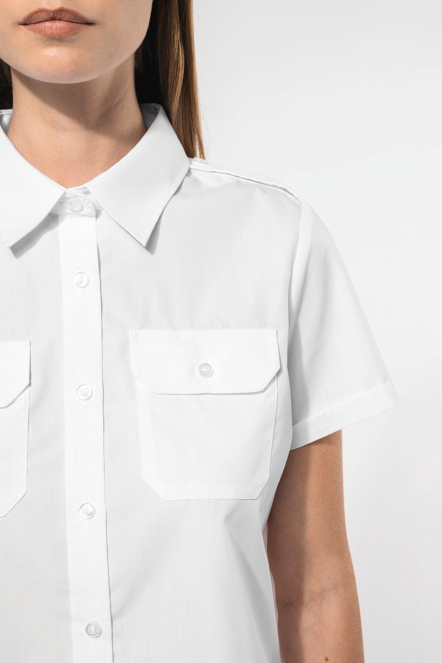 K504 - Camicia pilota donna manica corta