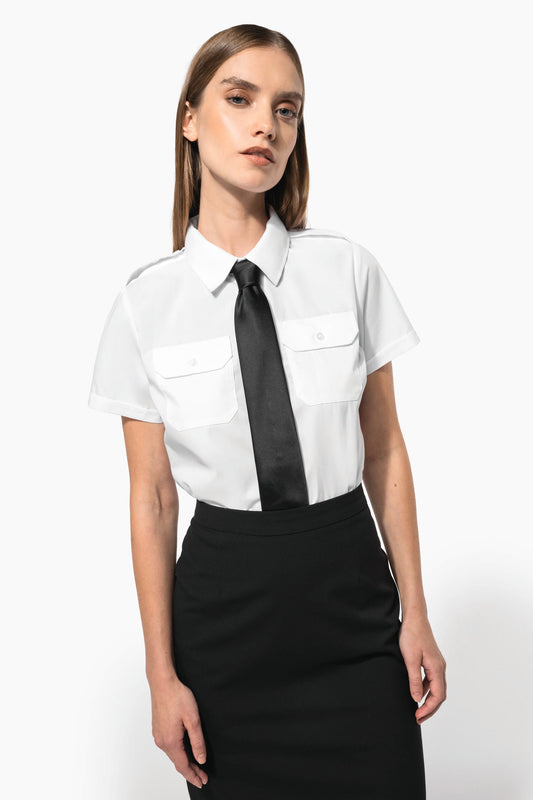 K504 - Camicia pilota donna manica corta