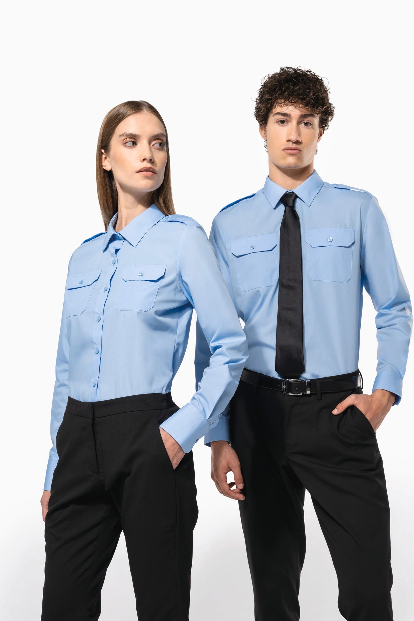 K505 - Camicia pilota uomo manica lunga