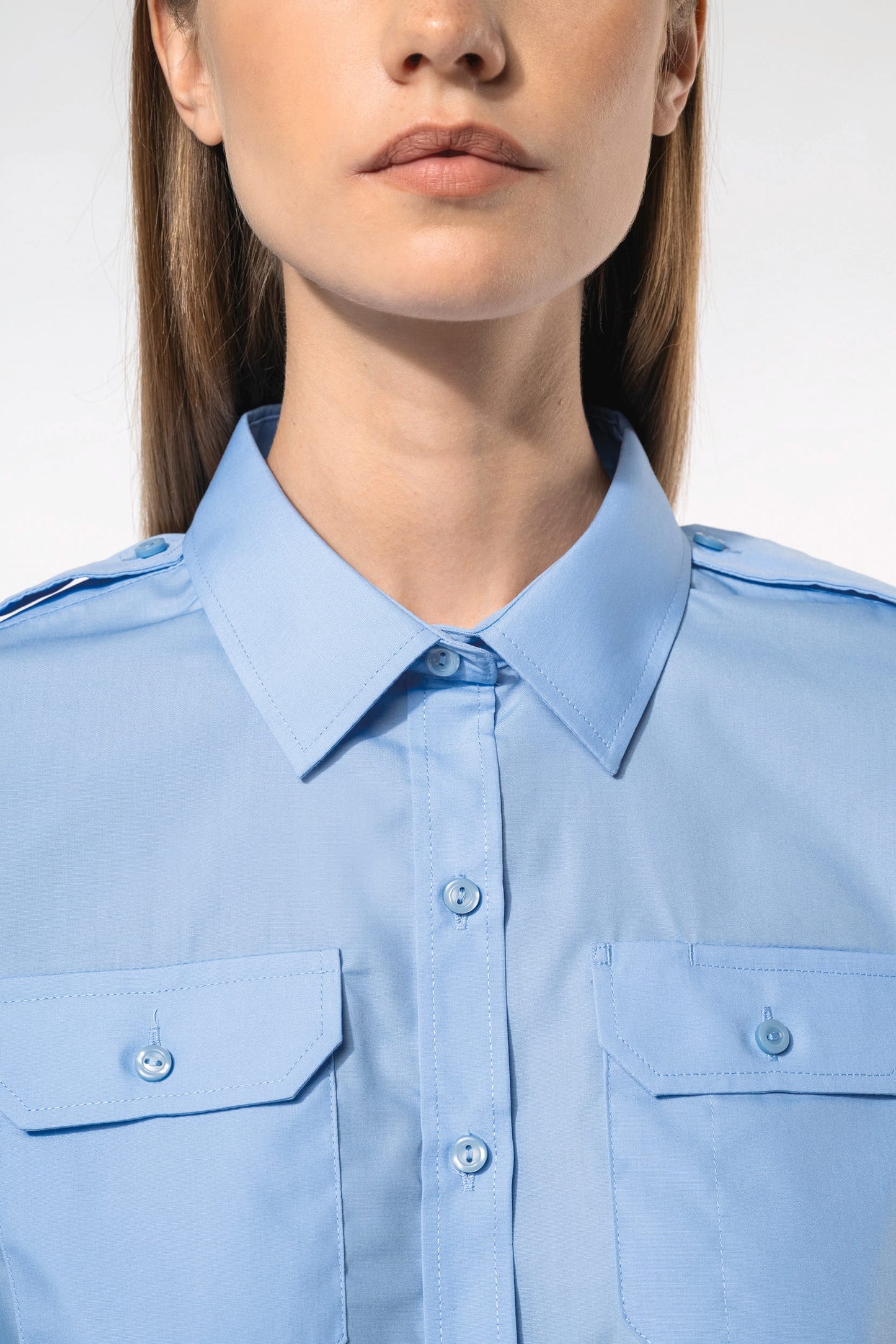 K506 - Camicia pilota donna manica lunga