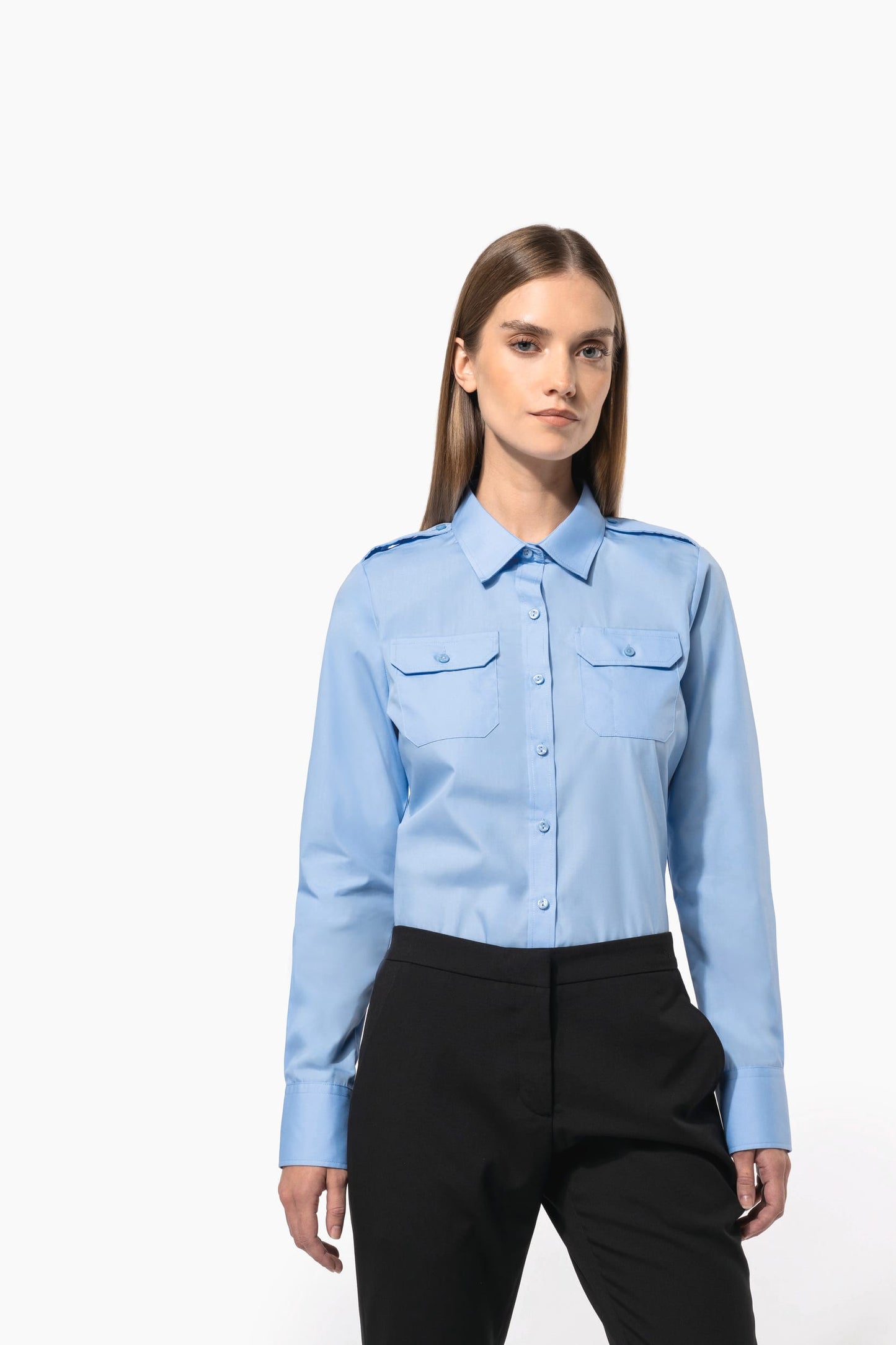 K506 - Camicia pilota donna manica lunga