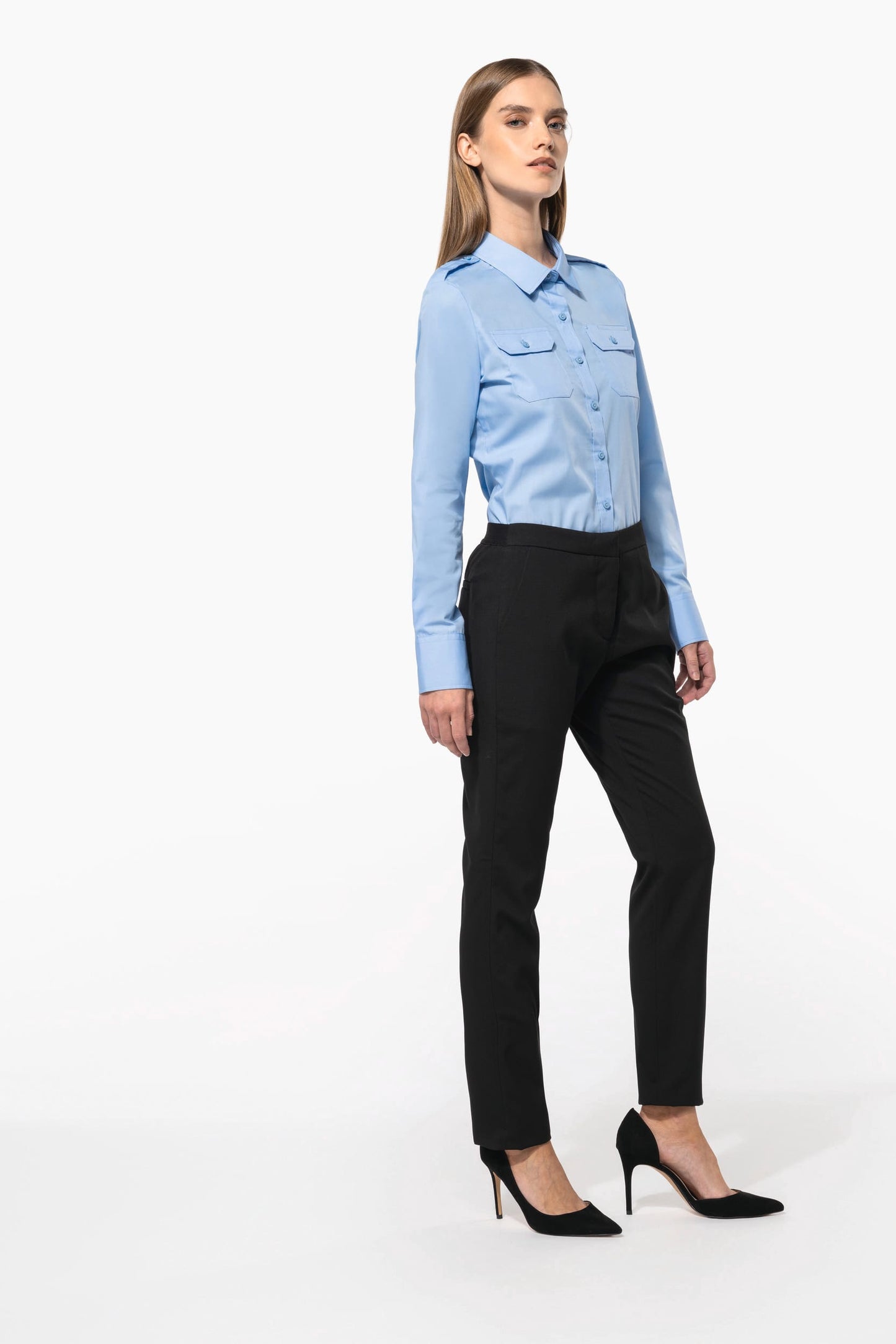 K506 - Camicia pilota donna manica lunga