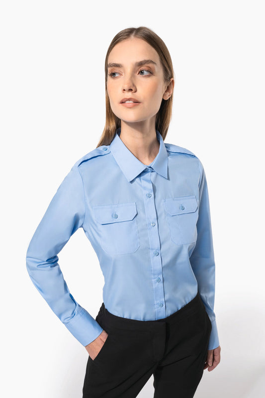 K506 - Camicia pilota donna manica lunga