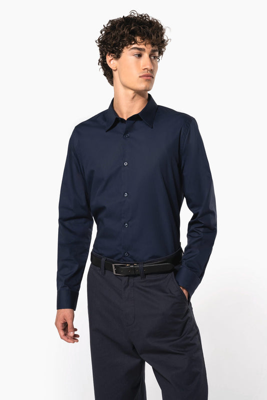 K513 - Camicia uomo popeline manica lunga